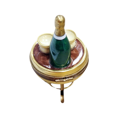 Champagne Celebration Limoges Box Porcelain Limoges wine French Trinket Box