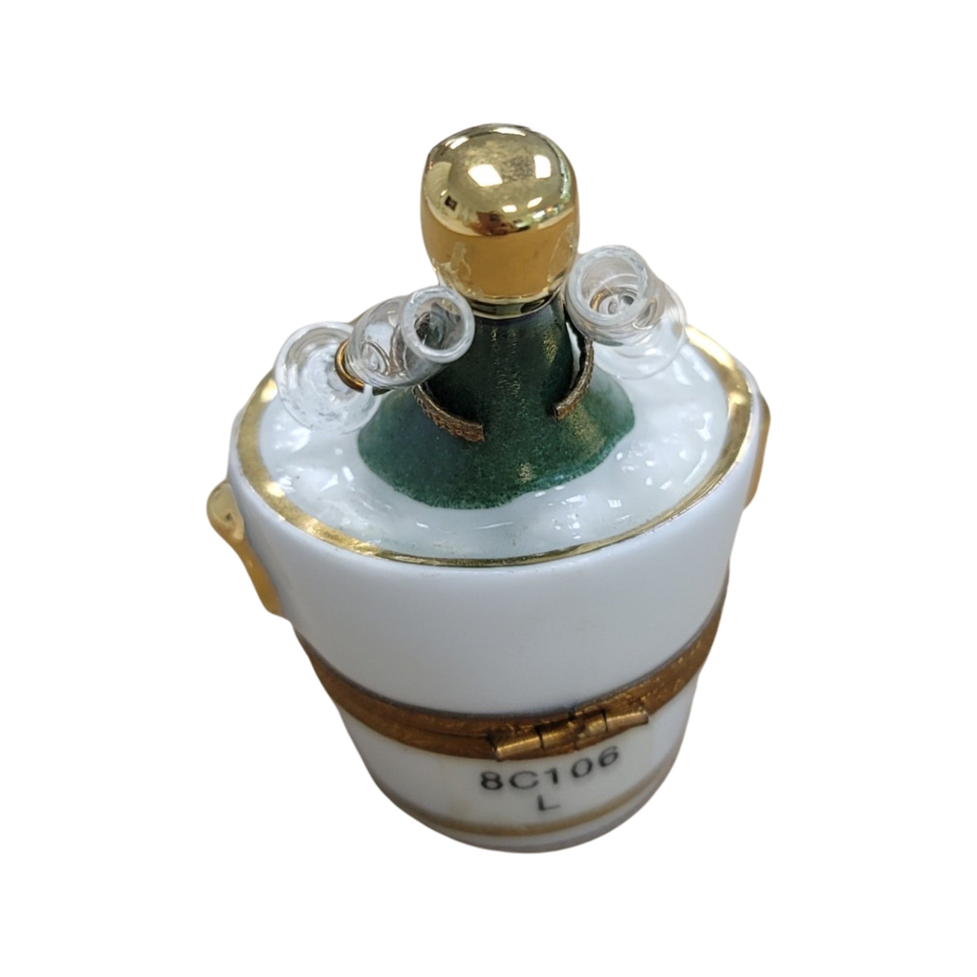 Champagne Elegance Limoges Box Porcelain Limoges WINE LIMOGES BOXES special French Trinket Box