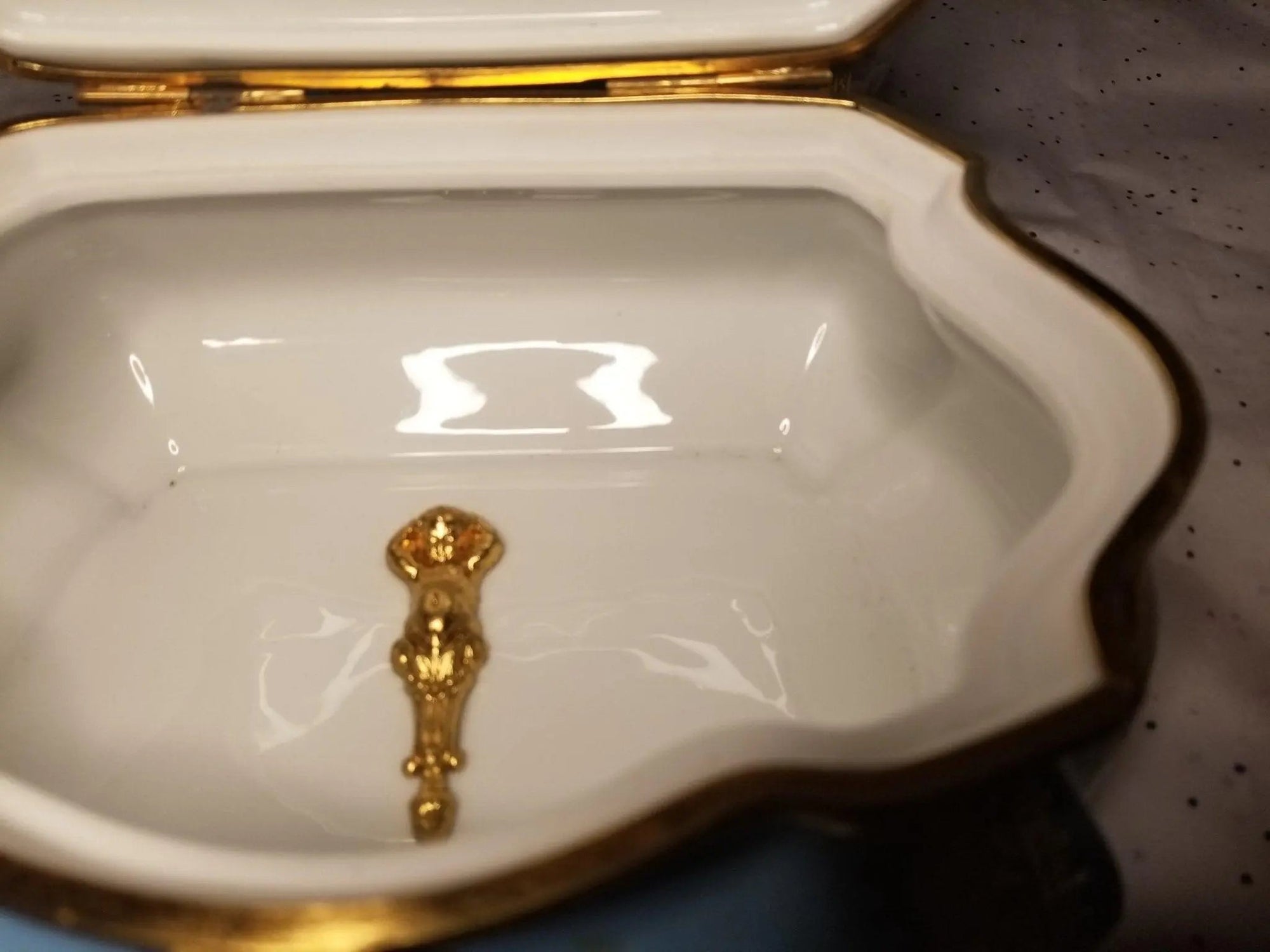 Chantilly Limited Edition Jewelry Chest Porcelain Limoges jewelry traditional French Trinket Box