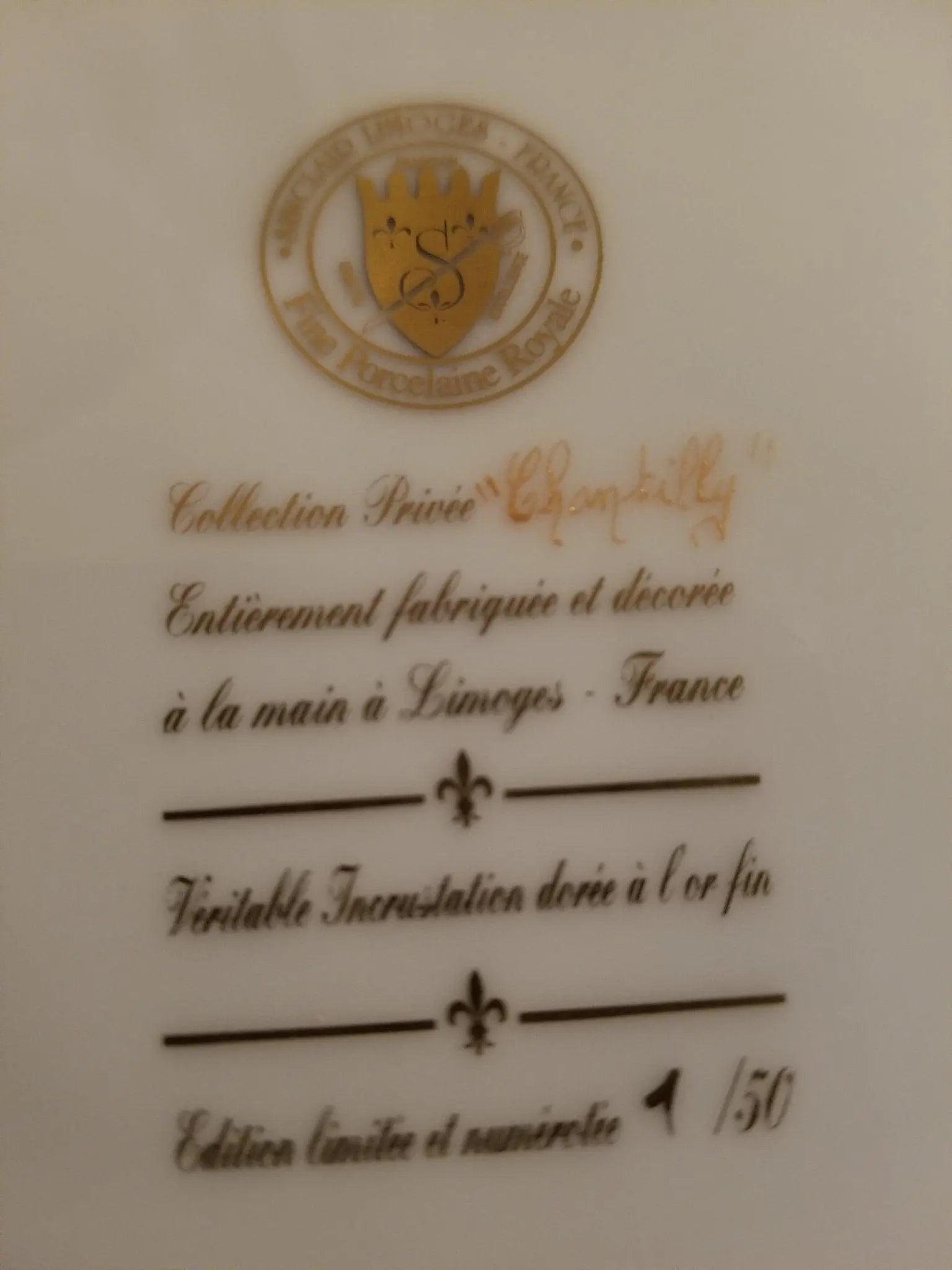 Chantilly Limited Edition Jewelry Chest Porcelain Limoges jewelry traditional French Trinket Box