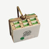 Charming Basket of Colorful Eggs Porcelain Limoges Food Basket French Trinket Box