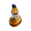 Charming Blue Bird Limoges Box Porcelain Limoges bird LIMOGES BOXES French Trinket Box