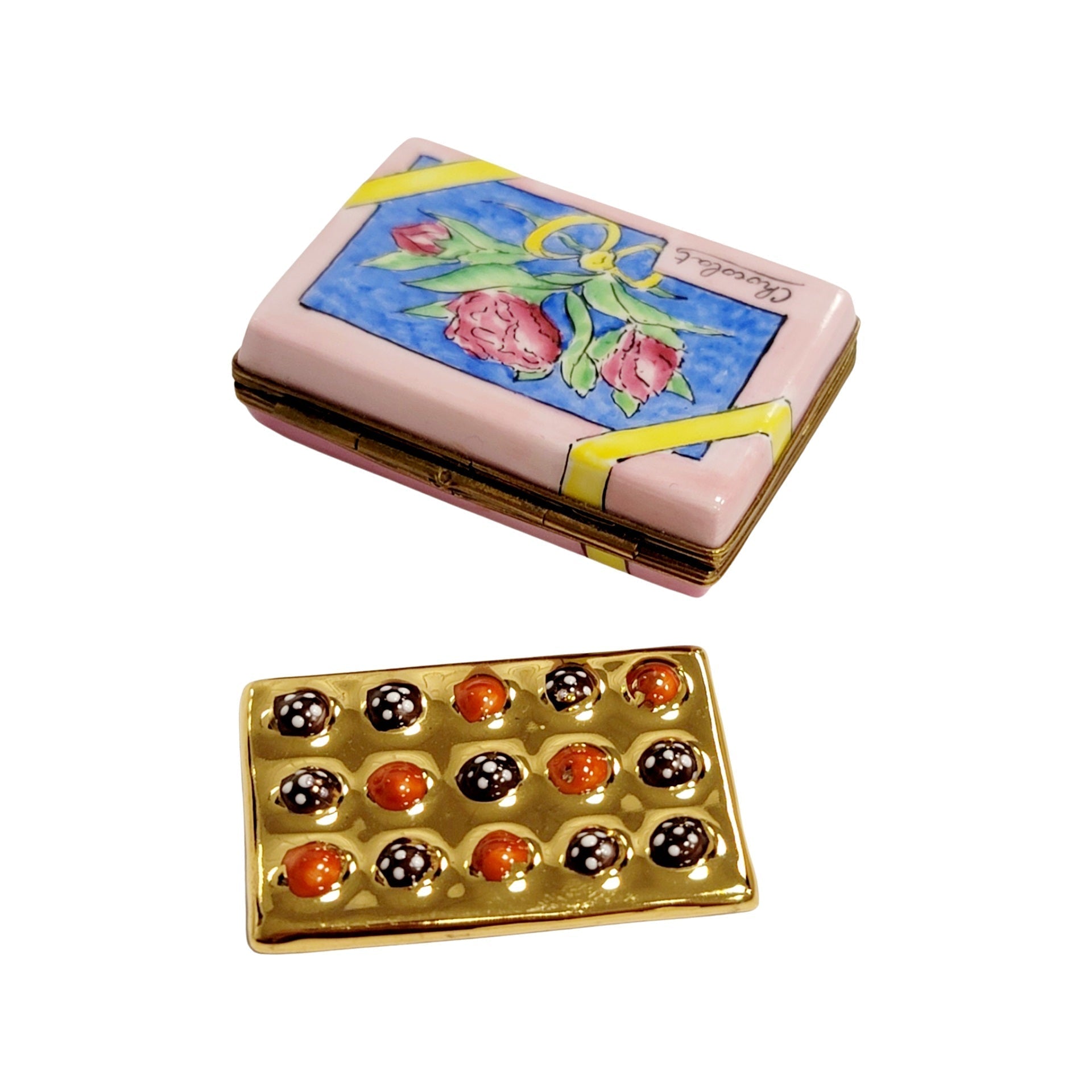 Charming Chocolates Limoges Box Porcelain Limoges Dessert French Trinket Box