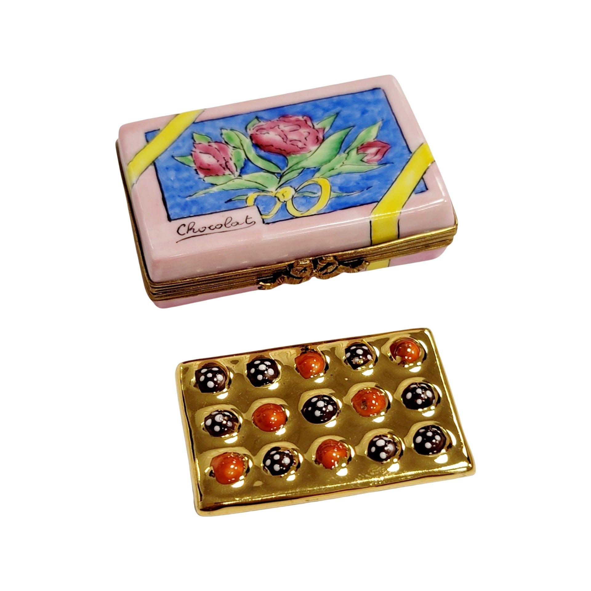 Charming Chocolates Limoges Box Porcelain Limoges Dessert French Trinket Box