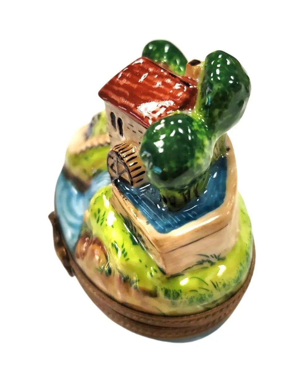 Charming Cottage River Limoges Box Porcelain Limoges home French Trinket Box