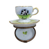 Charming Cow Milk Cup Porcelain Limoges Food China French Trinket Box