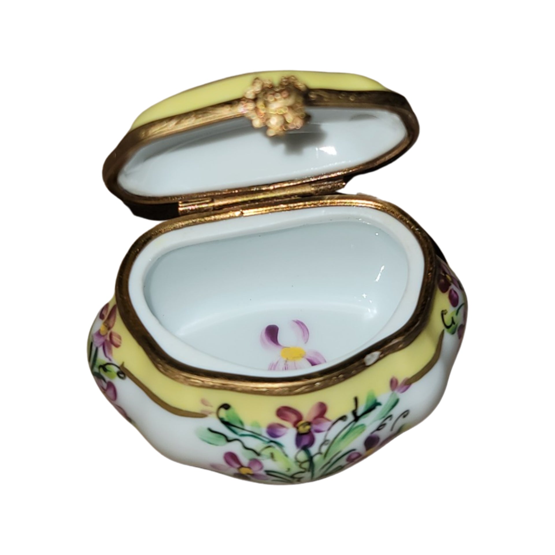 Charming Floral Limoges Box Porcelain Limoges LIMOGES BOXES traditional French Trinket Box