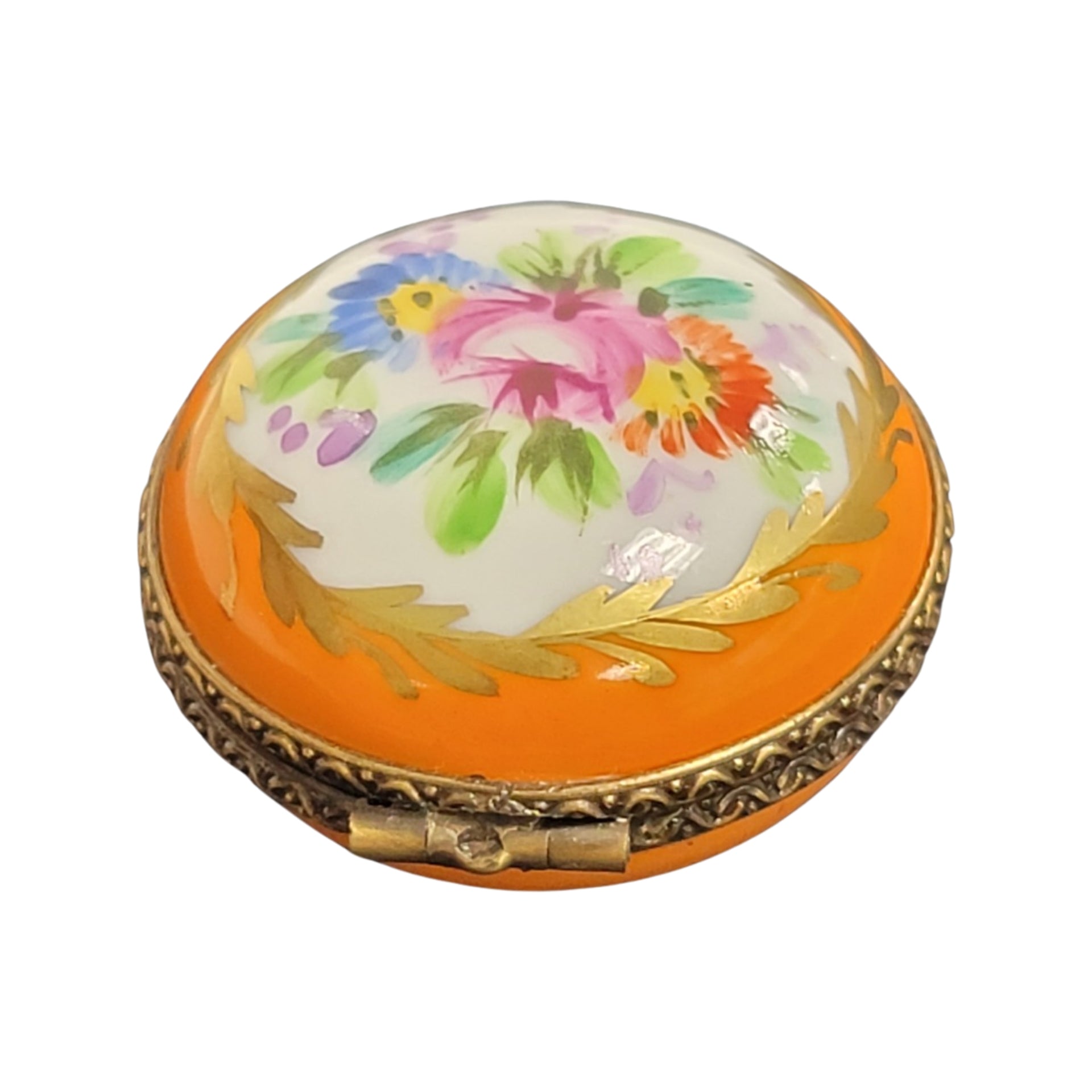 Charming Floral Limoges Box Porcelain Limoges LIMOGES BOXES traditional French Trinket Box