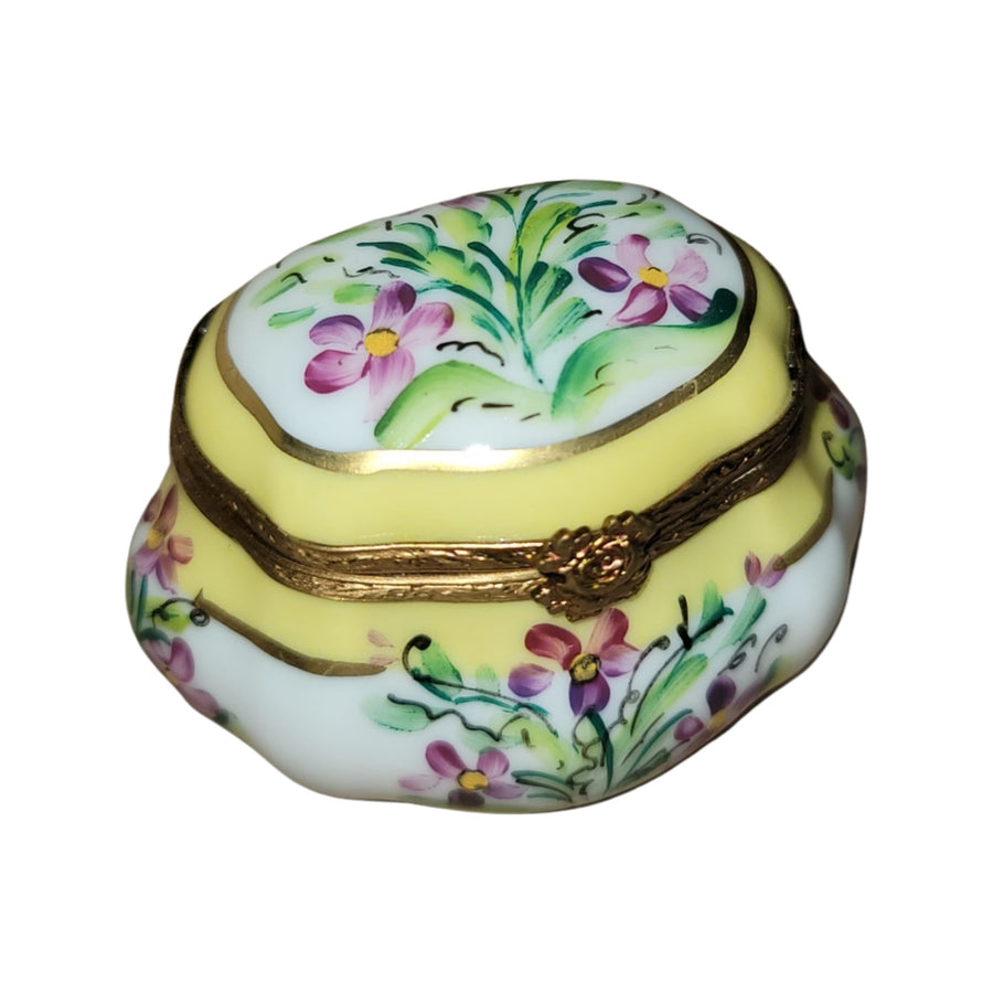 Charming Floral Limoges Box Porcelain Limoges LIMOGES BOXES traditional French Trinket Box