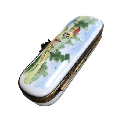 Charming House Scene Limoges Box Porcelain Limoges Traditional Home French Trinket Box