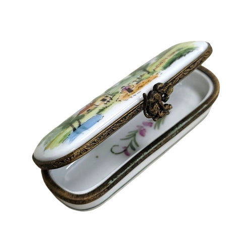 Charming House Scene Limoges Box Porcelain Limoges Traditional Home French Trinket Box
