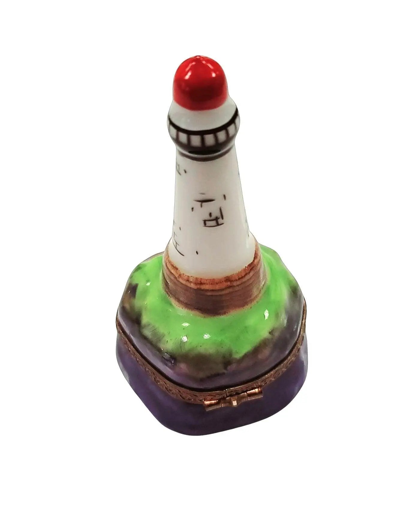 Charming Lighthouse Porcelain Figurine Porcelain Limoges beach travel French Trinket Box