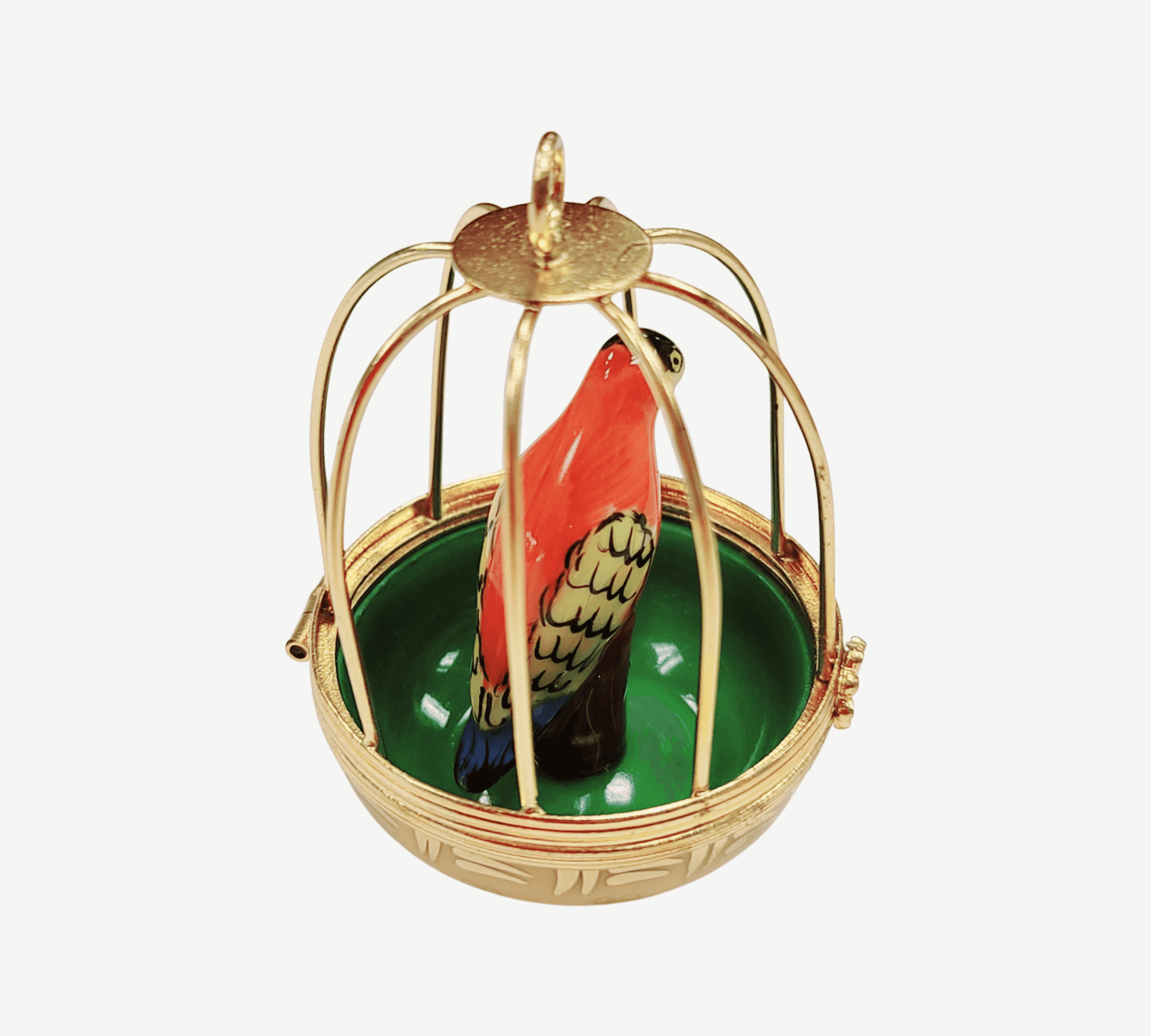 Charming Parrot Limoges Box Porcelain Limoges birds LIMOGES BOXES French Trinket Box