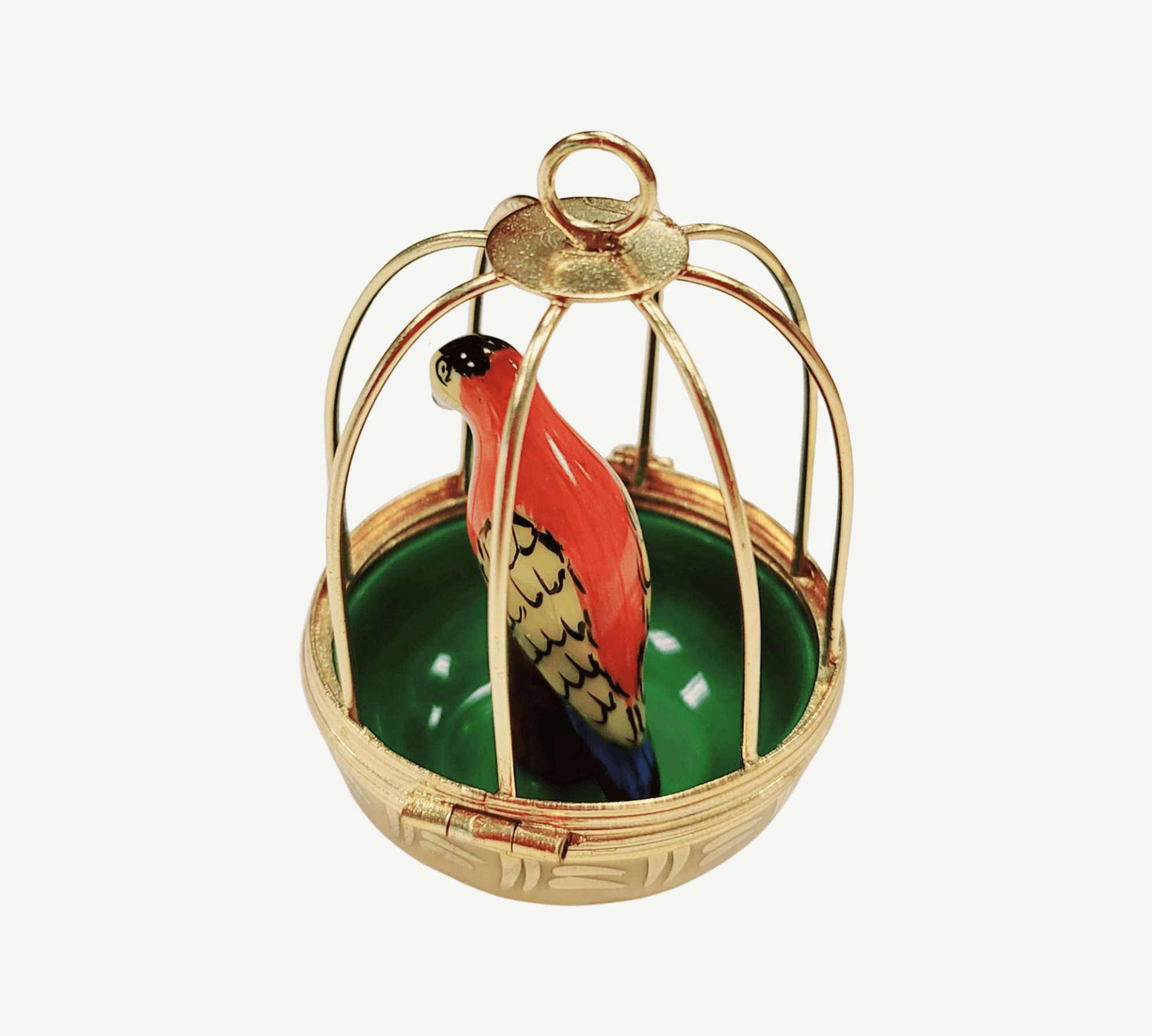 Charming Parrot Limoges Box Porcelain Limoges birds LIMOGES BOXES French Trinket Box