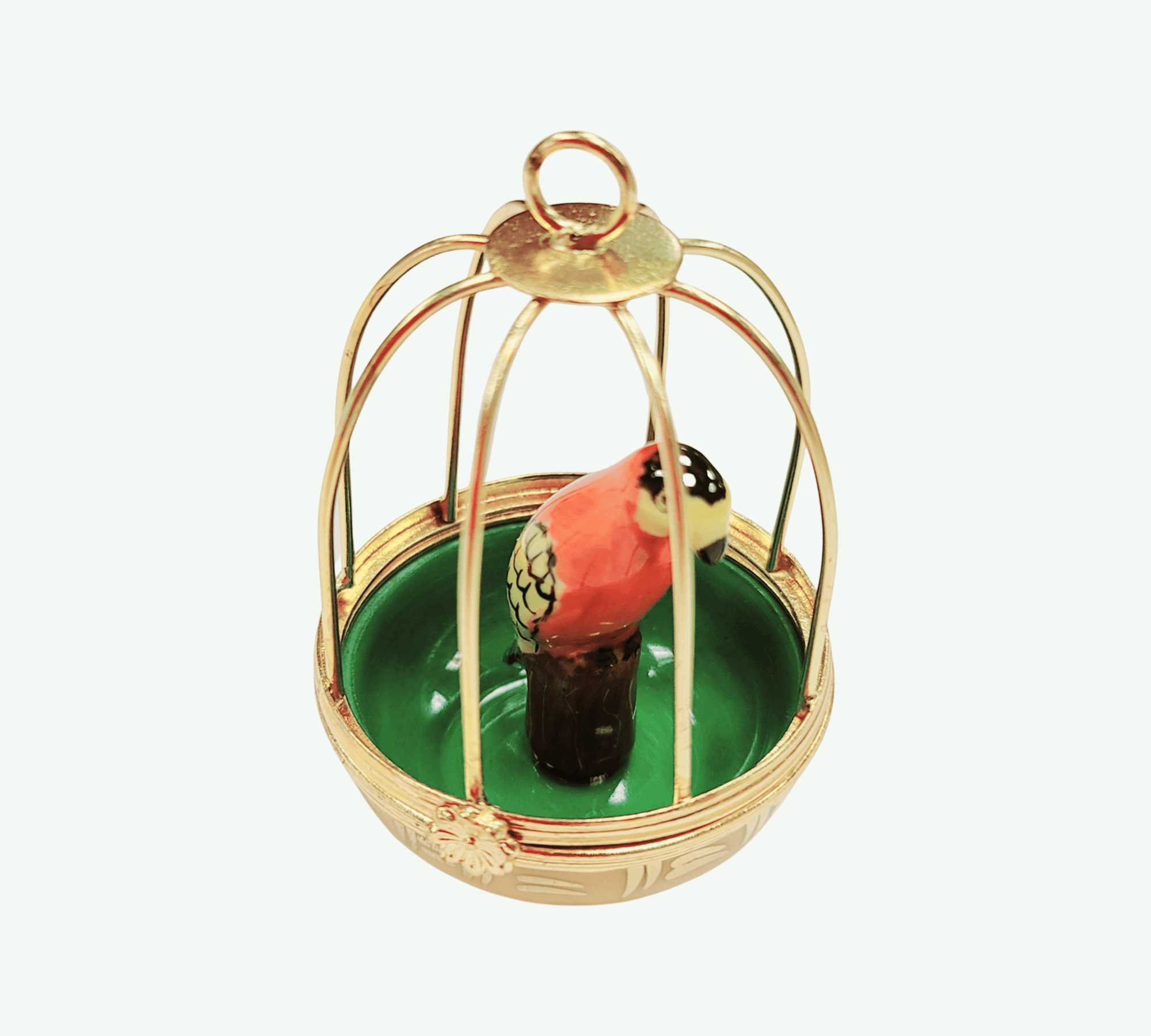 Charming Parrot Limoges Box Porcelain Limoges birds LIMOGES BOXES French Trinket Box