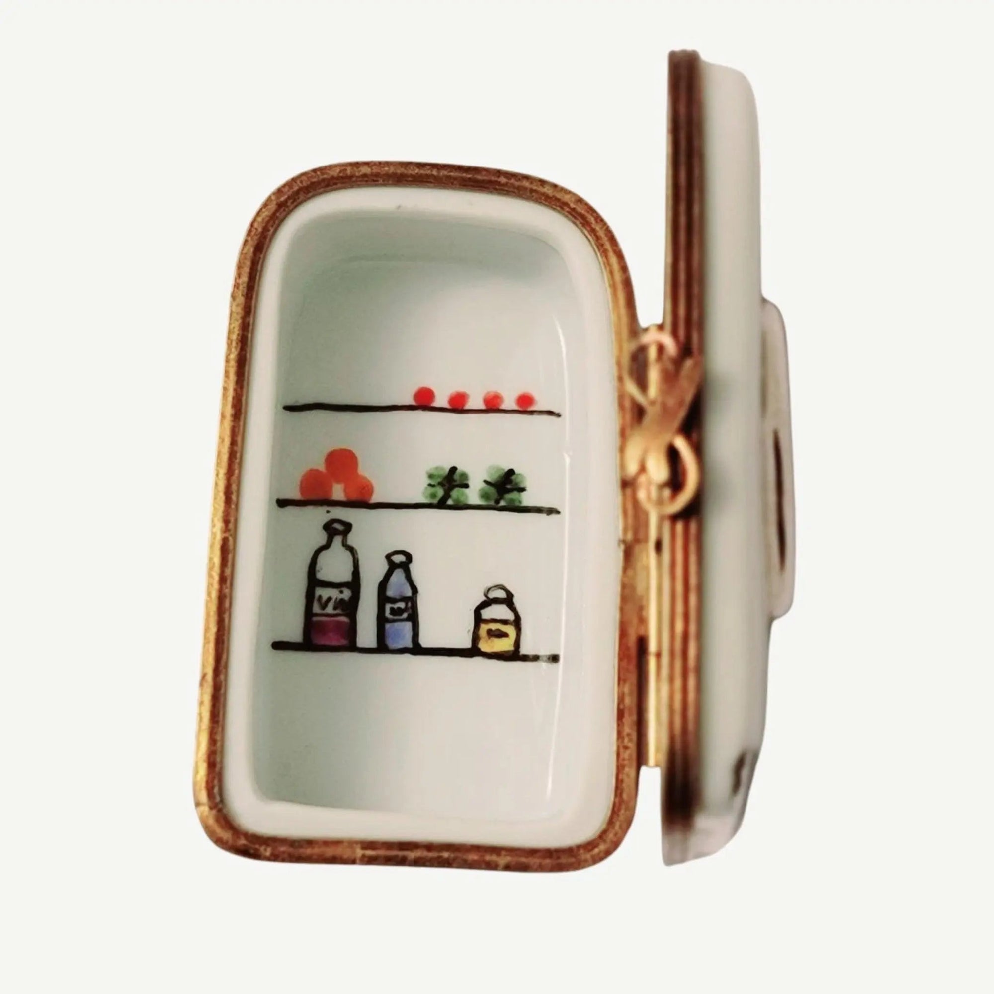 Charming Refrigerator Limoges Box Porcelain Limoges Food Home French Trinket Box