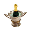 Charming Silver Champagne Bucket Porcelain Limoges Wine French Trinket Box