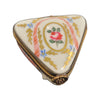 Charming Triangle Floral Limoges Box Porcelain Limoges LIMOGES BOXES traditional French Trinket Box