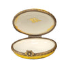 Charming Yellow Floral Limoges Box Porcelain Limoges LIMOGES BOXES traditional French Trinket Box