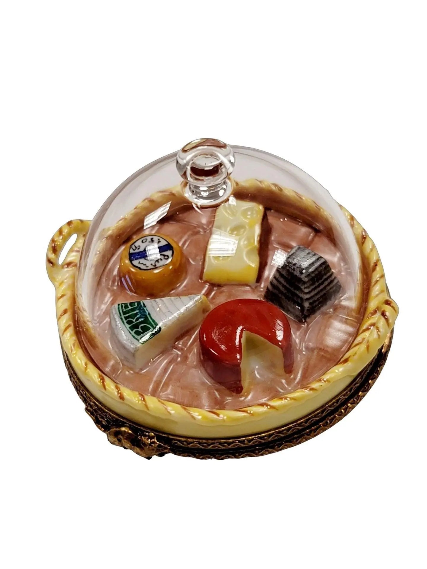 Gourmet Cheese Platter Limoges Box Porcelain Limoges food French Trinket Box