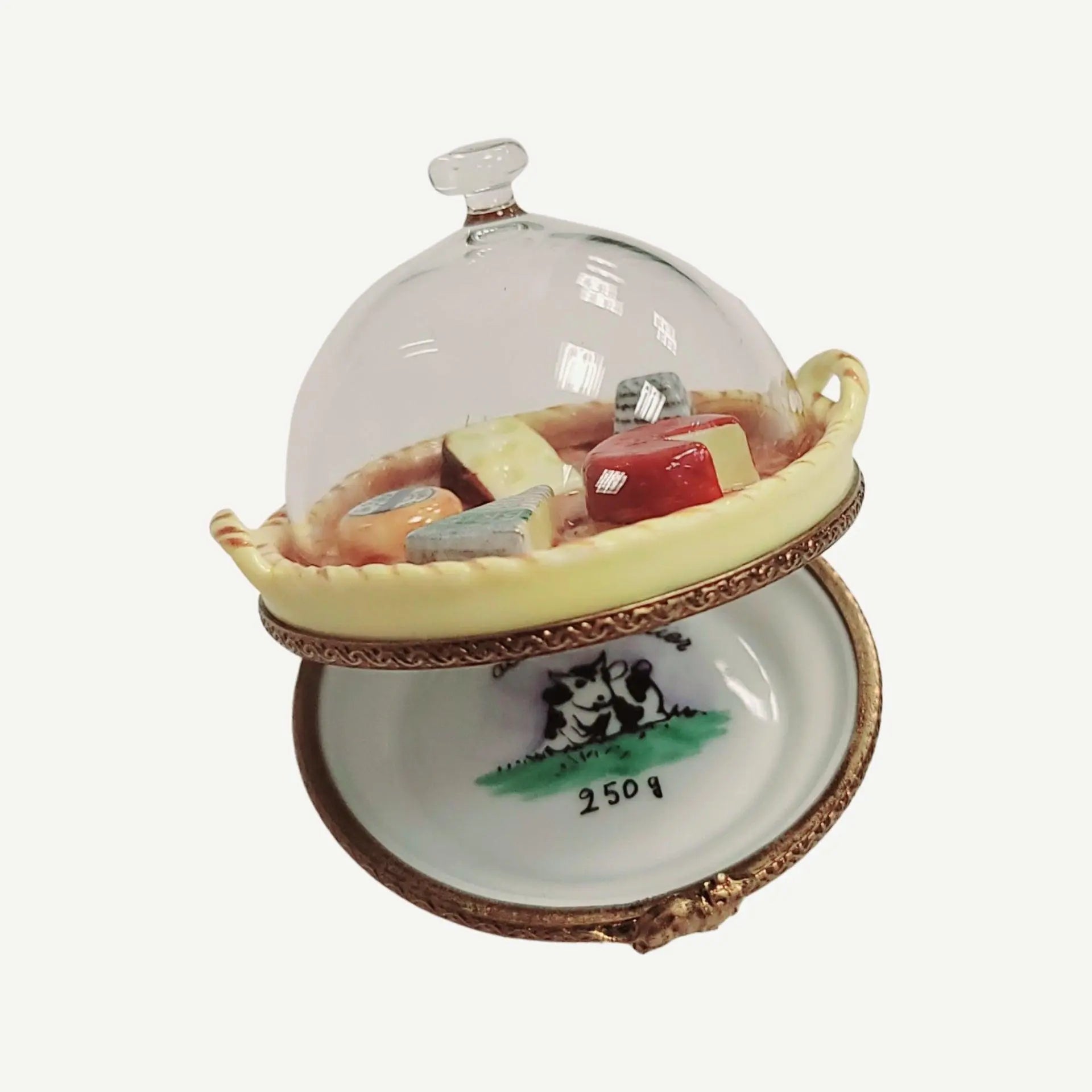Gourmet Cheese Platter Limoges Box Porcelain Limoges food French Trinket Box