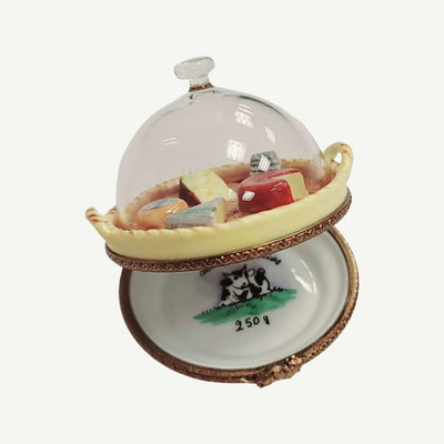 Gourmet Cheese Platter Limoges Box Porcelain Limoges food French Trinket Box