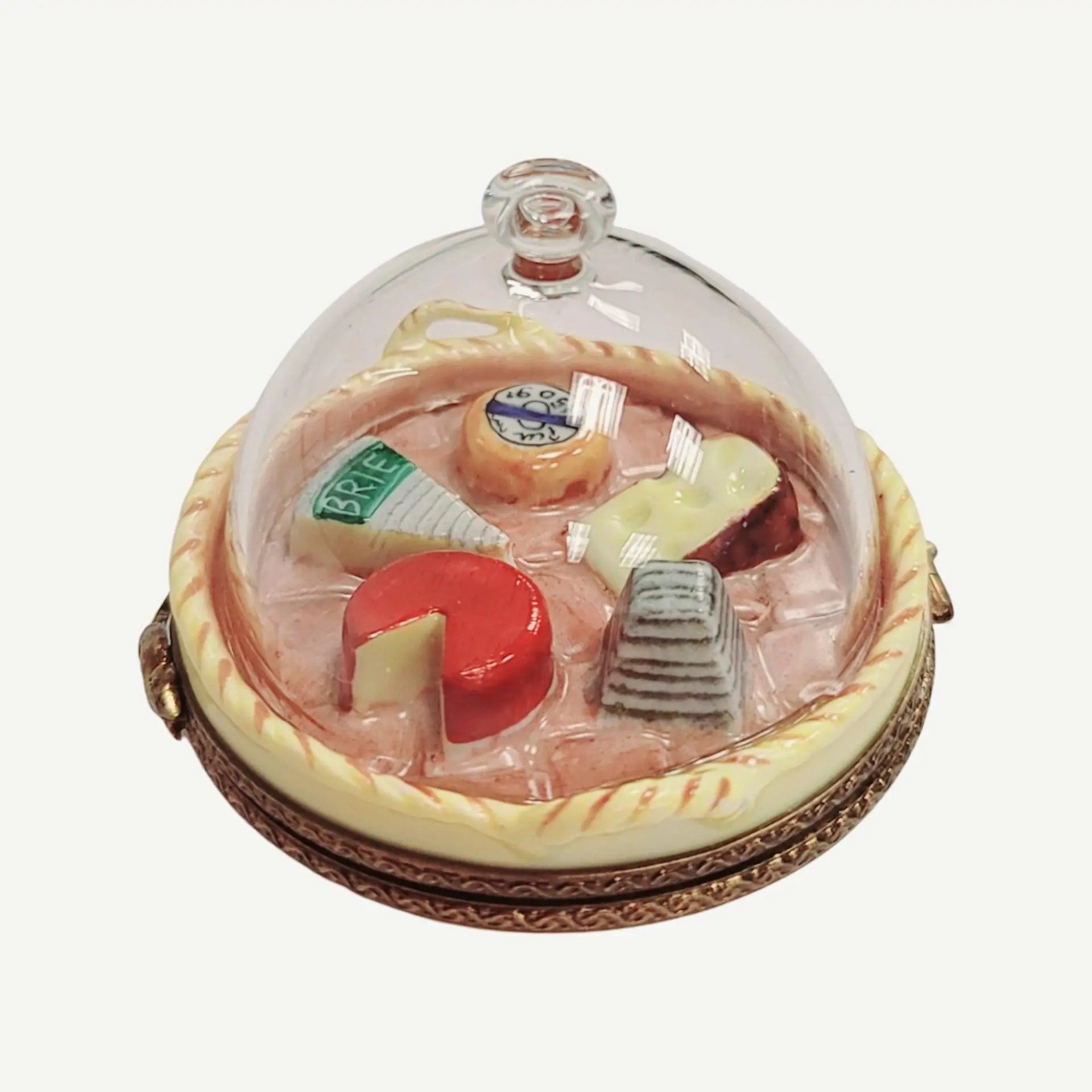Gourmet Cheese Platter Limoges Box Porcelain Limoges food French Trinket Box