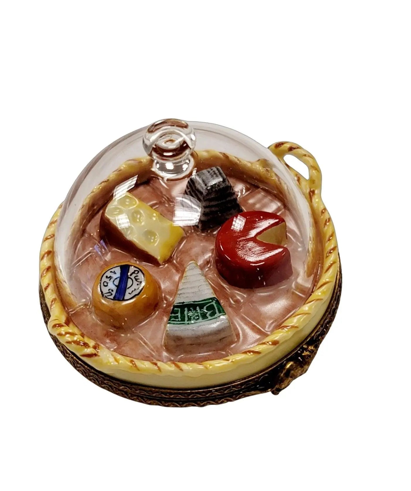 Gourmet Cheese Platter Limoges Box Porcelain Limoges food French Trinket Box