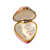Cherubic Love Heart Box Porcelain Limoges Angel French Trinket Box