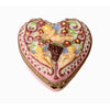 Cherubs on Pink Heart Box Porcelain Limoges Angel French Trinket Box