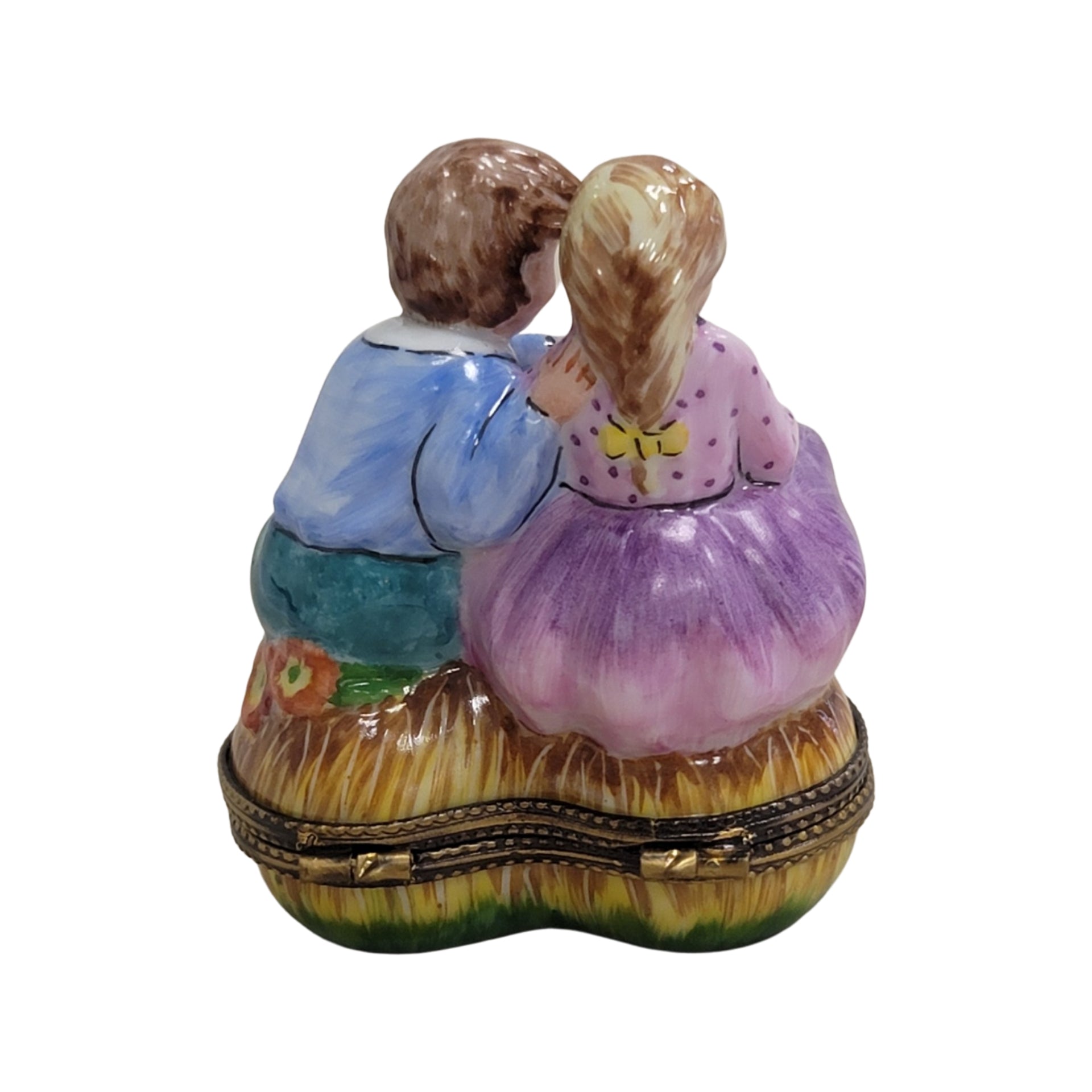 Children's Heartfelt Love Limoges Box Porcelain Limoges Baby heart love French Trinket Box