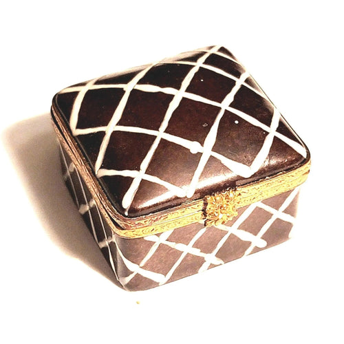 Chocolate Icing Cake Box Porcelain Limoges Food French Trinket Box