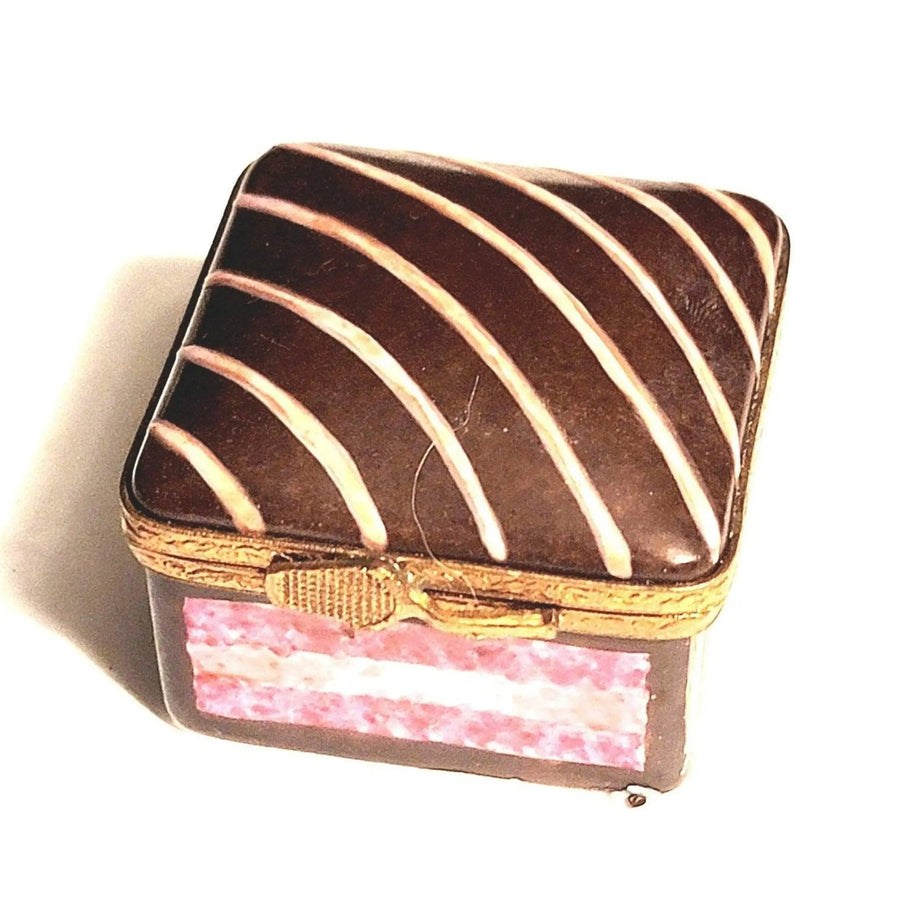 Chocolate Icing Cake Limoges Box Porcelain Limoges Food French Trinket Box