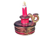 Christmas Candle Porcelain Limoges xmas theme christmas French Trinket Box