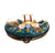 Christmas Candles and Mistletoe Box Porcelain Limoges xmas French Trinket Box