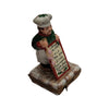 Christmas French Chef Figurine Porcelain Limoges food xmas French Trinket Box