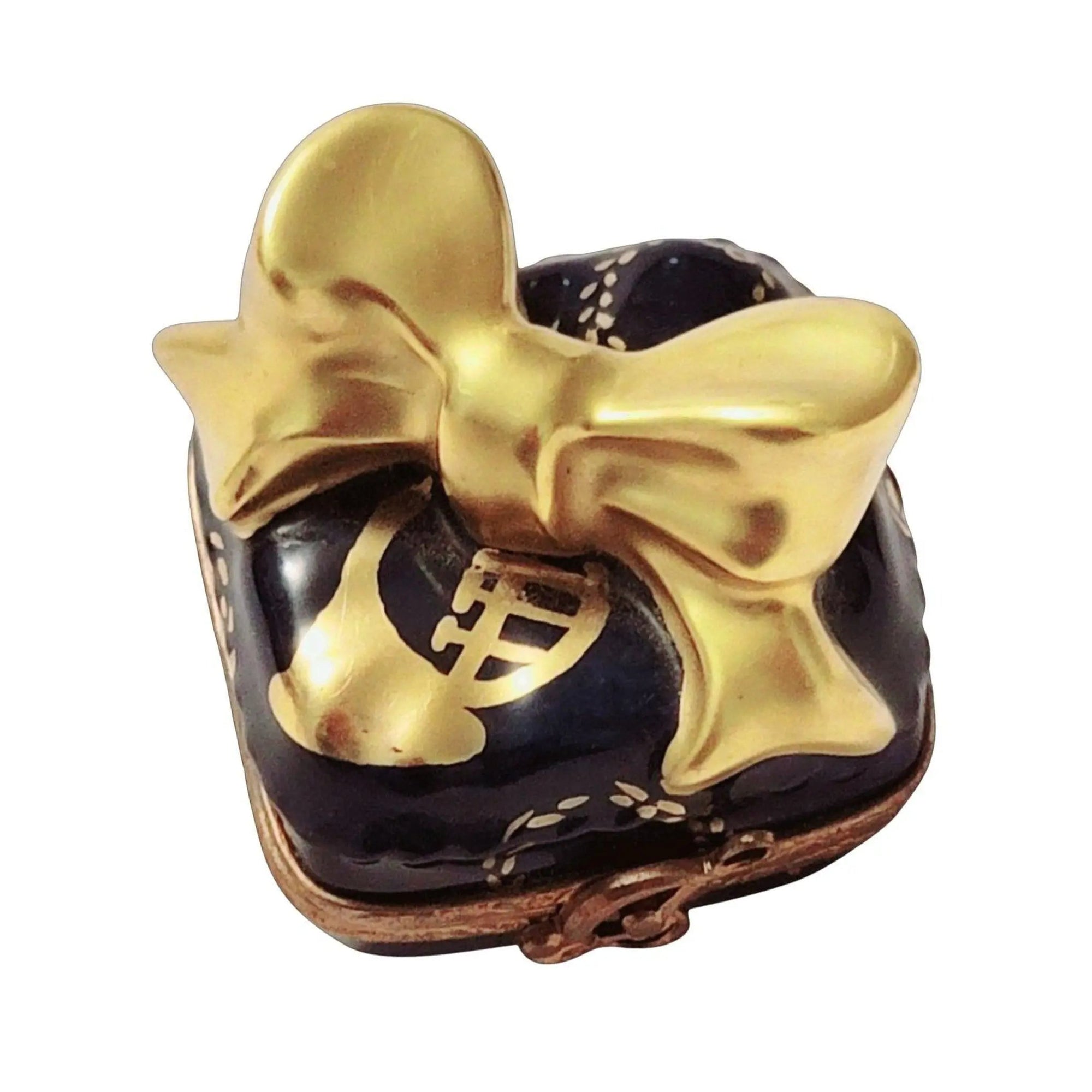 Christmas French Horn Porcelain Treasure Porcelain Limoges xmas theme special limoges boxes Christmas music French Trinket Box