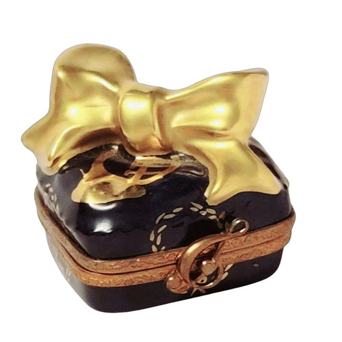 Christmas French Horn Porcelain Treasure Porcelain Limoges xmas theme special limoges boxes Christmas music French Trinket Box