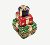Christmas Teddy Bear Gift Box Porcelain Limoges xmas theme teddy French Trinket Box