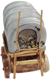 Chuck Wagon Adventure Figurine Porcelain Limoges vehicle French Trinket Box