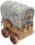 Chuck Wagon Adventure Figurine Porcelain Limoges vehicle French Trinket Box