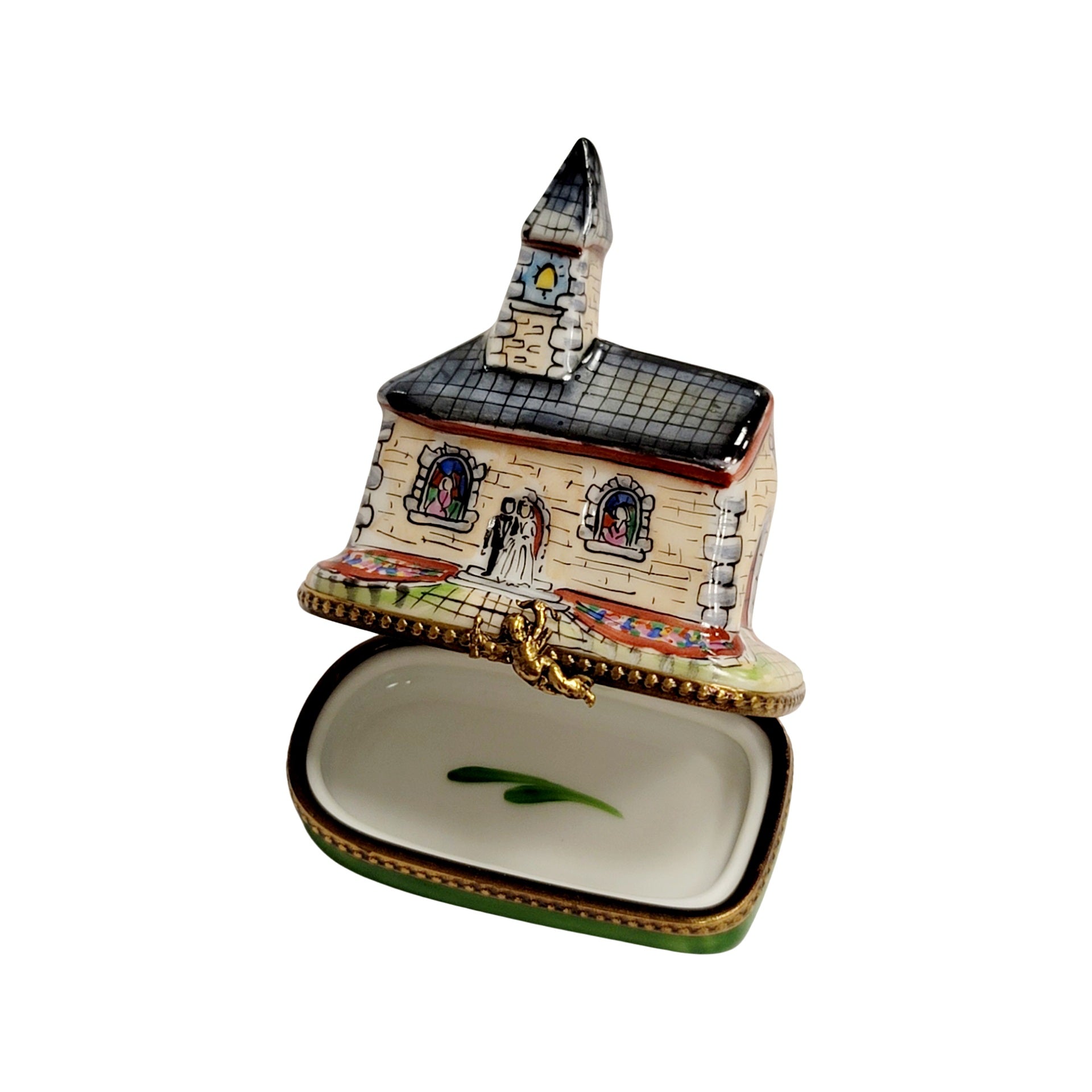 Church Limoges Box Figurine Porcelain Limoges Religion French Trinket Box