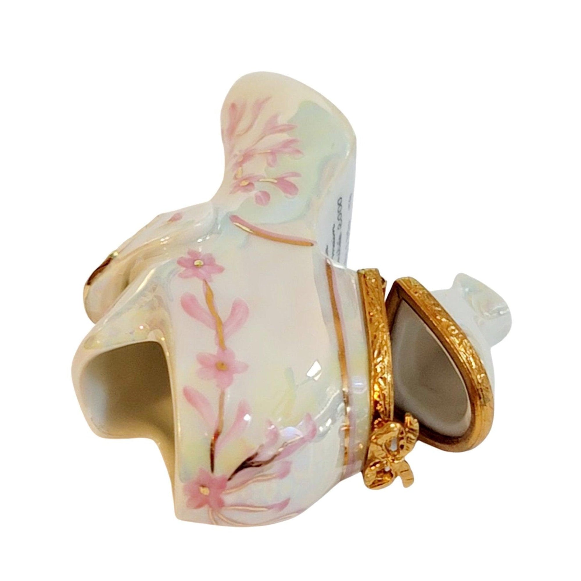 Cinderella Bridal Limoges Shoe Porcelain Limoges shoes fashion wedding women French Trinket Box