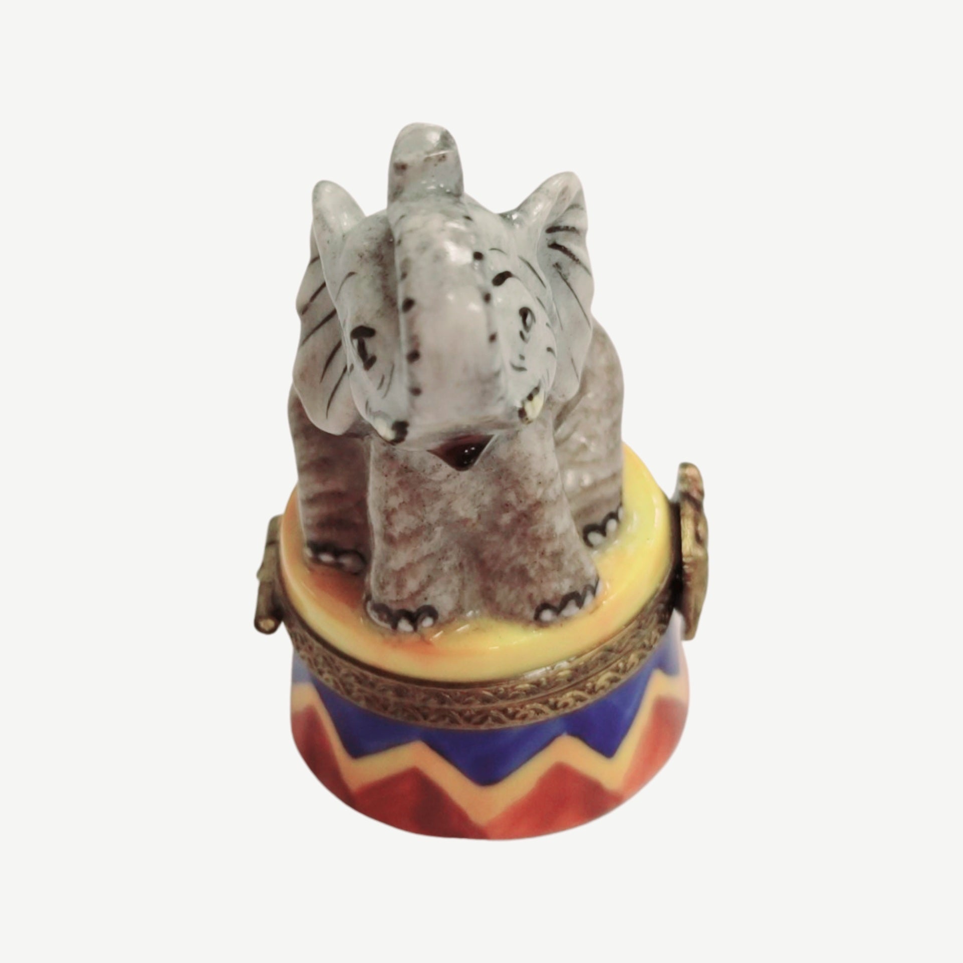 Circus Elephant Porcelain Limoges Box Porcelain Limoges Wild Limoges elephant circus French Trinket Box