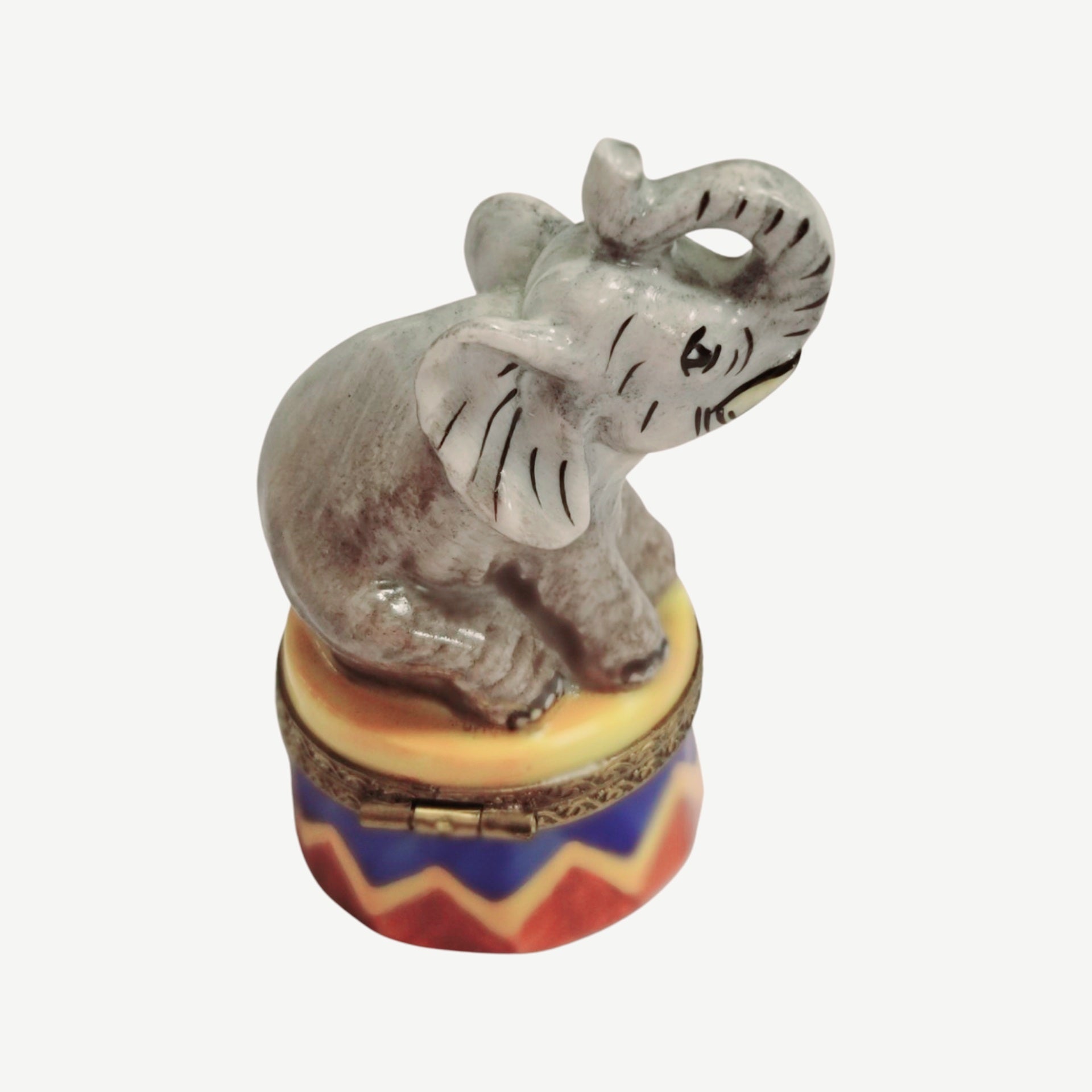 Circus Elephant Porcelain Limoges Box Porcelain Limoges Wild Limoges elephant circus French Trinket Box