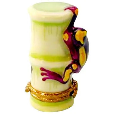 Clown Tree Frog Porcelain Limoges Frog French Trinket Box