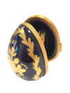 Cobalt Blue Gold Limoges Frame Porcelain Limoges egg French Trinket Box