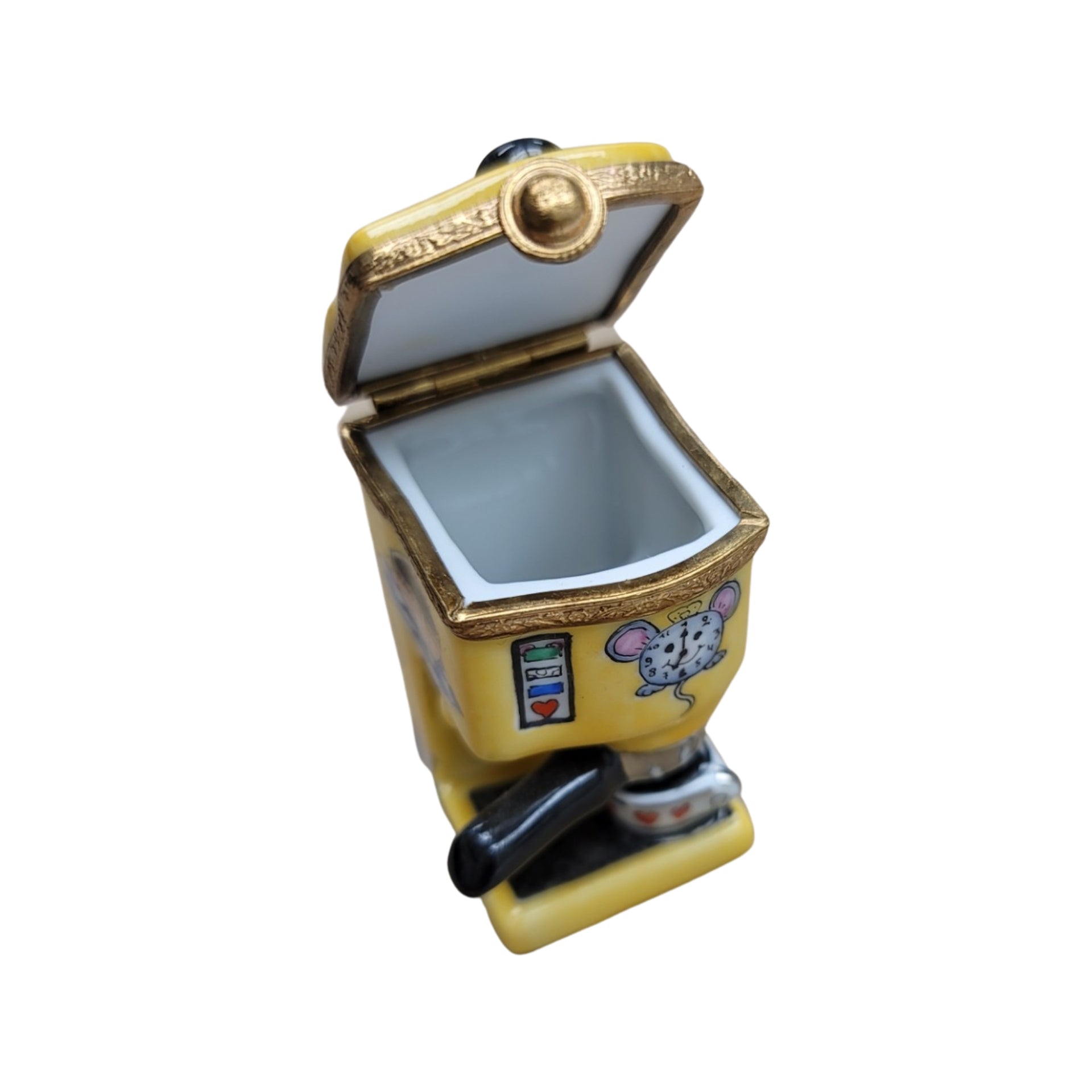 Coffee Espresso Machine Figurine Porcelain Limoges food home French Trinket Box