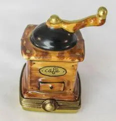 Coffee Grinder Porcelain Limoges Food Home French Trinket Box