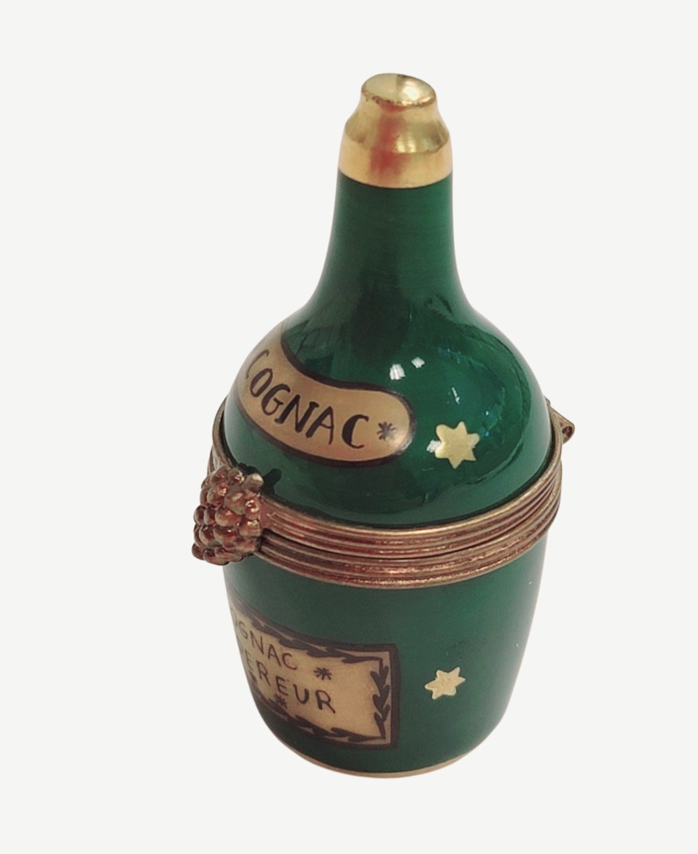 Cognac Elegance Limoges Box Porcelain Limoges wine spirit men special Limoges Box French Trinket Box